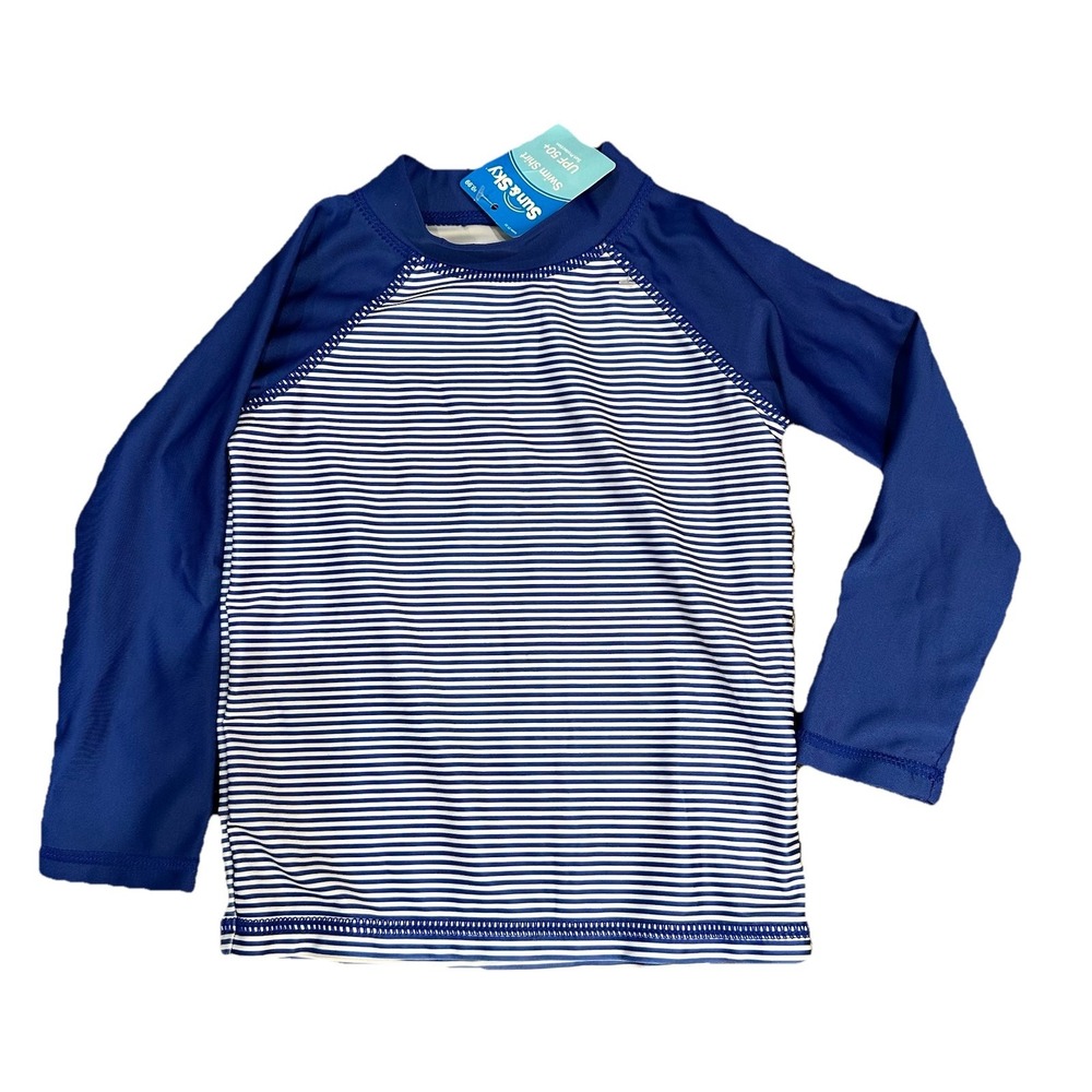 Sun & Sky‎ Toddler 2T-3T Swim Shirt UPF 50+ Sun Protection Blue